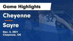 Cheyenne vs Sayre  Game Highlights - Dec. 3, 2021