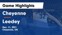 Cheyenne vs Leedey  Game Highlights - Dec. 11, 2021