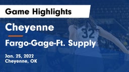 Cheyenne vs Fargo-Gage-Ft. Supply Game Highlights - Jan. 25, 2022