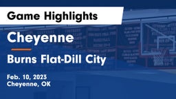 Cheyenne vs Burns Flat-Dill City  Game Highlights - Feb. 10, 2023