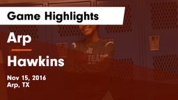 Arp  vs Hawkins  Game Highlights - Nov 15, 2016