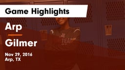 Arp  vs Gilmer Game Highlights - Nov 29, 2016