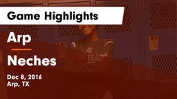 Arp  vs Neches Game Highlights - Dec 8, 2016
