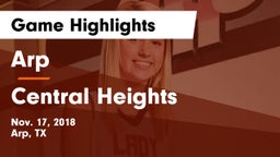 Arp  vs Central Heights Game Highlights - Nov. 17, 2018