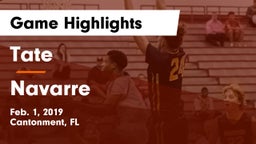 Tate  vs Navarre  Game Highlights - Feb. 1, 2019