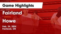 Fairland  vs Howe  Game Highlights - Feb. 24, 2024