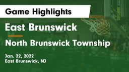 East Brunswick  vs North Brunswick Township  Game Highlights - Jan. 22, 2022