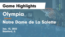 Olympia  vs Notre Dame de La Salette Game Highlights - Jan. 15, 2022