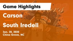 Carson  vs South Iredell  Game Highlights - Jan. 28, 2020
