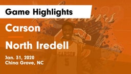 Carson  vs North Iredell  Game Highlights - Jan. 31, 2020