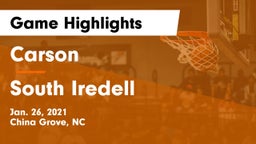 Carson  vs South Iredell  Game Highlights - Jan. 26, 2021