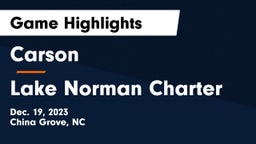Carson  vs Lake Norman Charter  Game Highlights - Dec. 19, 2023