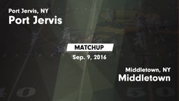 Matchup: Port Jervis High vs. Middletown  2016