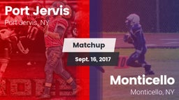Matchup: Port Jervis High vs. Monticello  2017
