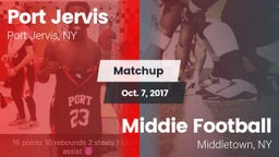 Matchup: Port Jervis High vs. Middie Football 2017