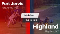 Matchup: Port Jervis High vs. Highland  2018