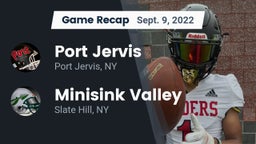 Recap: Port Jervis  vs. Minisink Valley  2022