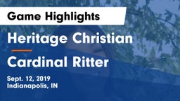 Heritage Christian  vs Cardinal Ritter  Game Highlights - Sept. 12, 2019