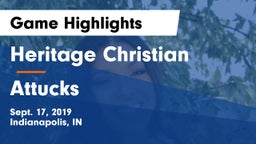 Heritage Christian  vs Attucks  Game Highlights - Sept. 17, 2019
