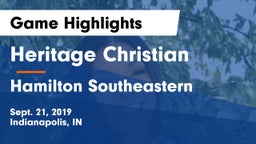 Heritage Christian  vs Hamilton Southeastern Game Highlights - Sept. 21, 2019