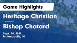 Heritage Christian  vs Bishop Chatard  Game Highlights - Sept. 26, 2019