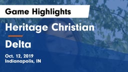 Heritage Christian  vs Delta  Game Highlights - Oct. 12, 2019