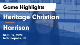 Heritage Christian  vs Harrison  Game Highlights - Sept. 12, 2020