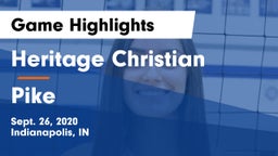 Heritage Christian  vs Pike  Game Highlights - Sept. 26, 2020