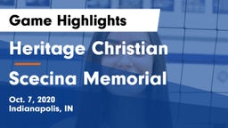 Heritage Christian  vs Scecina Memorial  Game Highlights - Oct. 7, 2020