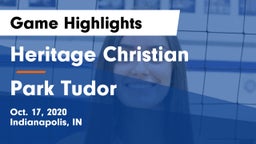 Heritage Christian  vs Park Tudor  Game Highlights - Oct. 17, 2020
