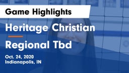 Heritage Christian  vs Regional Tbd  Game Highlights - Oct. 24, 2020