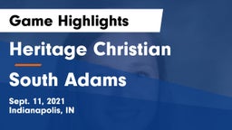 Heritage Christian  vs South Adams Game Highlights - Sept. 11, 2021