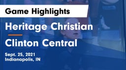 Heritage Christian  vs Clinton Central  Game Highlights - Sept. 25, 2021