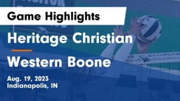 Heritage Christian  vs Western Boone  Game Highlights - Aug. 19, 2023