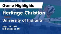 Heritage Christian  vs University  of Indiana Game Highlights - Sept. 18, 2023