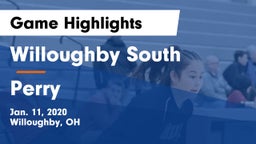 Willoughby South  vs Perry  Game Highlights - Jan. 11, 2020