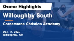 Willoughby South  vs Cornerstone Christian Academy Game Highlights - Dec. 11, 2023