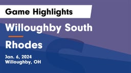 Willoughby South  vs Rhodes  Game Highlights - Jan. 6, 2024