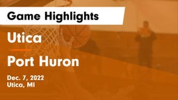 Utica  vs Port Huron  Game Highlights - Dec. 7, 2022