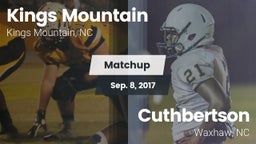 Matchup: Kings Mountain High vs. Cuthbertson  2017