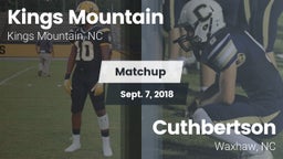 Matchup: Kings Mountain High vs. Cuthbertson  2018