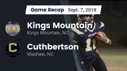 Recap: Kings Mountain  vs. Cuthbertson  2018