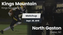 Matchup: Kings Mountain High vs. North Gaston  2018
