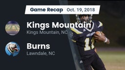 Recap: Kings Mountain  vs. Burns  2018