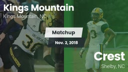Matchup: Kings Mountain High vs. Crest  2018