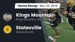 Recap: Kings Mountain  vs. Statesville  2018