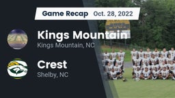 Recap: Kings Mountain  vs. Crest  2022