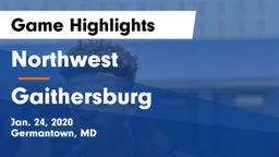 Northwest  vs Gaithersburg  Game Highlights - Jan. 24, 2020