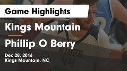 Kings Mountain  vs Phillip O Berry Game Highlights - Dec 28, 2016