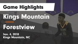 Kings Mountain  vs Forestview  Game Highlights - Jan. 4, 2018